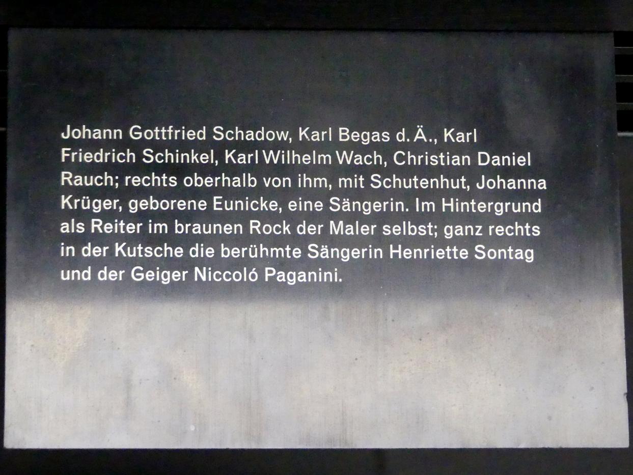 Franz Krüger (1817–1848), Parade auf dem Opernplatz im Jahre 1822, Berlin, Alte Nationalgalerie, Saal 106, Adolph Menzel, Franz Krüger, 1824–1830, Bild 5/5