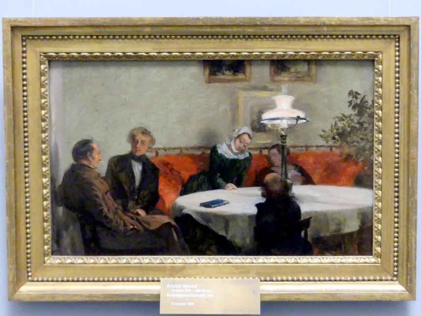Adolph von Menzel: Abendgesellschaft, 1847