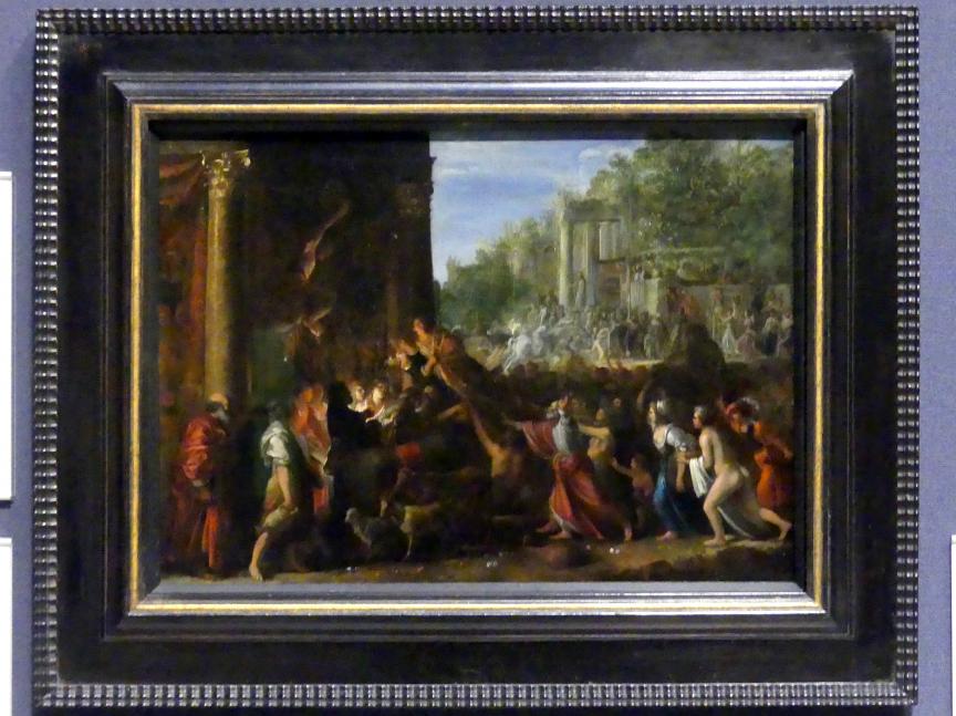 Adam Elsheimer (1597–1609), Die Zufriedenheit (Il Contento), Edinburgh, Scottish National Gallery, Saal 4, Kabinettstücke, um 1606–1610