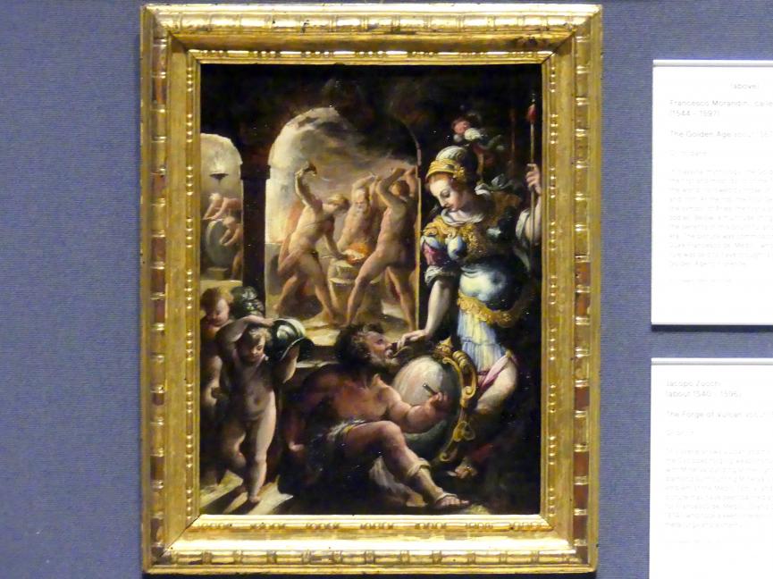 Jacopo Zucchi (1565), Die Schmiede des Vulkan, Edinburgh, Scottish National Gallery, Saal 4, Kabinettstücke, um 1565