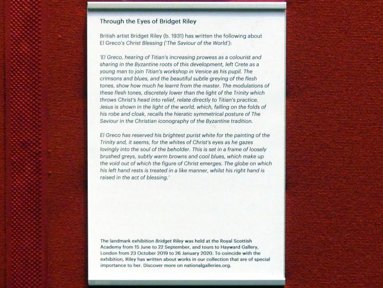 El Greco (Domínikos Theotokópoulos) (1567–1613), Christus als Erlöser der Welt, Edinburgh, Scottish National Gallery, Saal 5, Südeuropäischer Barock, um 1600, Bild 3/3
