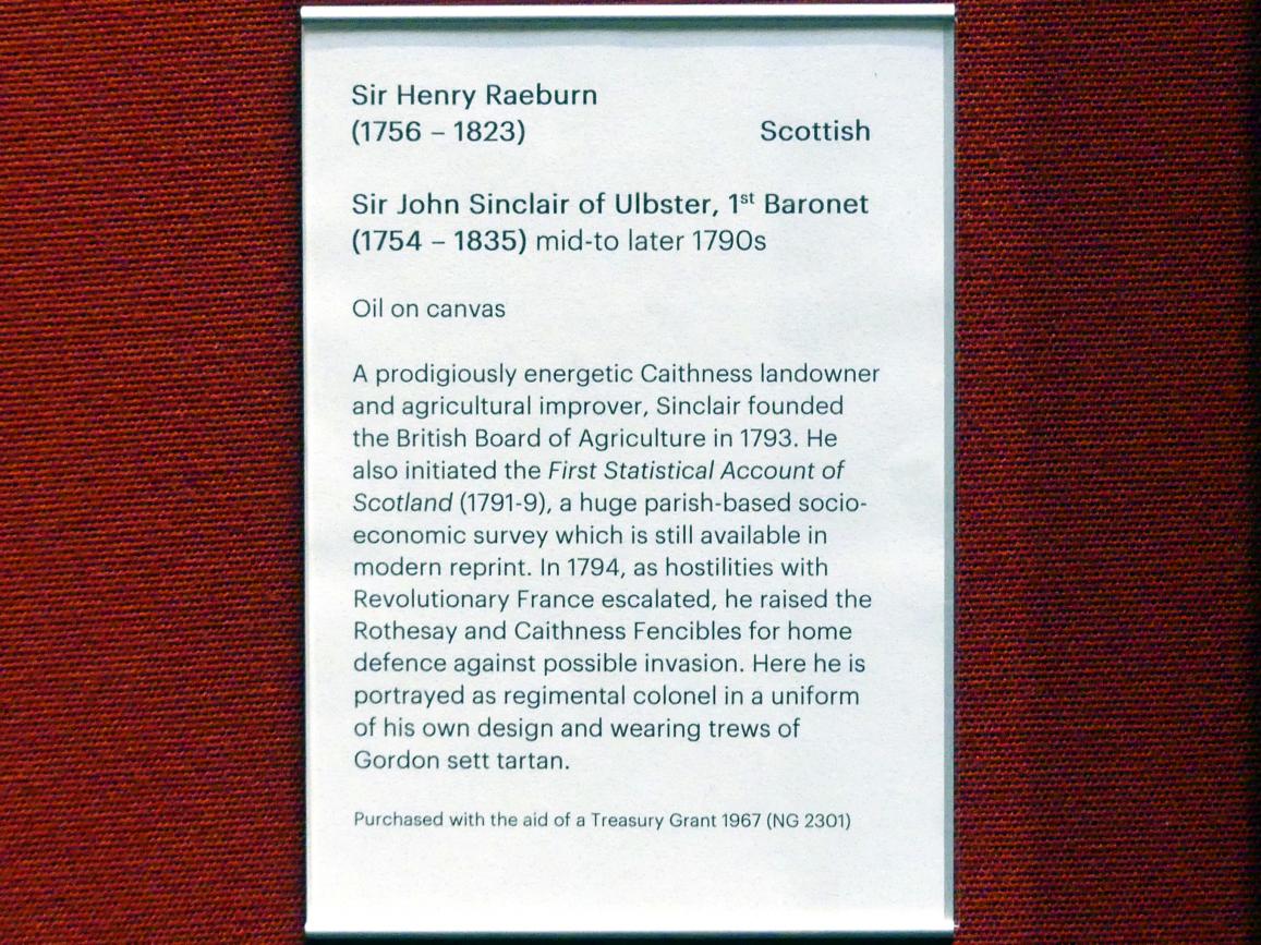 Henry Raeburn (1776–1820), Sir John Sinclair, 1. Baronet (1754-1835), Edinburgh, Scottish National Gallery, Saal 11, vom Rokoko zur Revolution 1815, um 1795–1800, Bild 2/2
