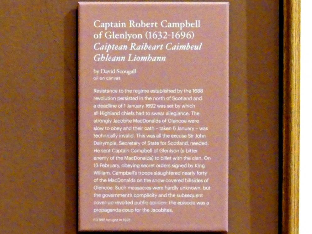 David Scougall (1661), Captain Robert Campbell of Glenlyon (1632-1696), Edinburgh, Scottish National Portrait Gallery, Saal 4, Undatiert, Bild 2/2