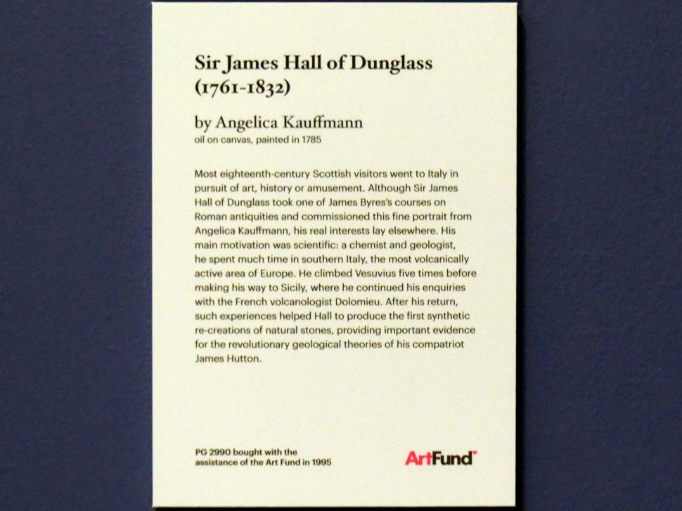 Angelika Kauffmann (1760–1798), Sir James Hall of Dunglass (1761-1832), Edinburgh, Scottish National Portrait Gallery, Saal 5-6, 1785, Bild 2/2