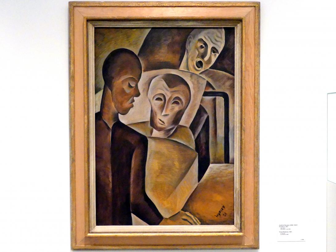Jindřich Štyrský (1921–1939), Drei Verrückte, Prag, Nationalgalerie im Messepalast, 1918-1939, Saal 3, 1921
