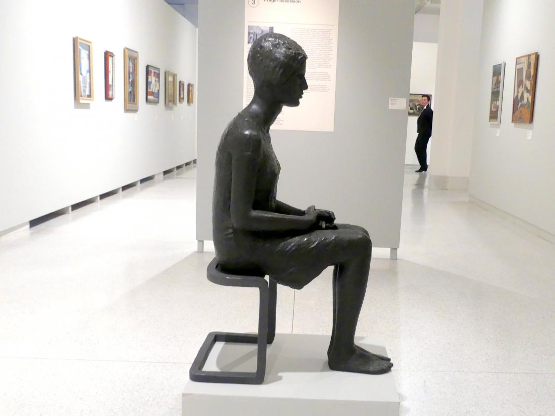 Karl Vogel (Karel Vogel) (1926), Mädchen, Prag, Nationalgalerie im Messepalast, 1918-1939, Saal 3, vor 1927, Bild 4/6