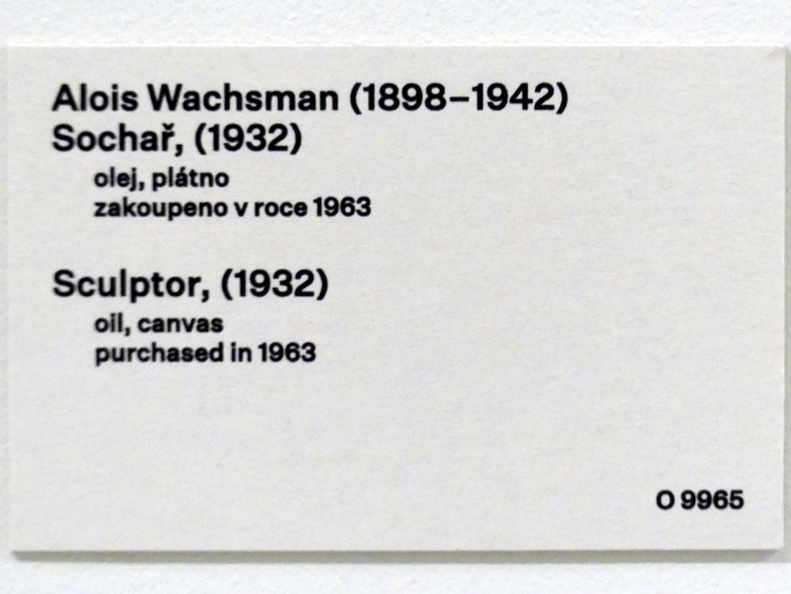 Alois Wachsman (1919–1932), Bildhauer, Prag, Nationalgalerie im Messepalast, 1918-1939, Saal 8, 1932, Bild 2/2