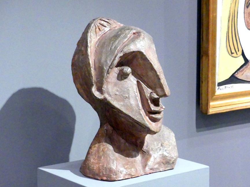 Emil Filla (1907–1938), Kopf eines Mannes, Prag, Nationalgalerie im Messepalast, 1918-1939, Saal 8, 1934, Bild 3/4