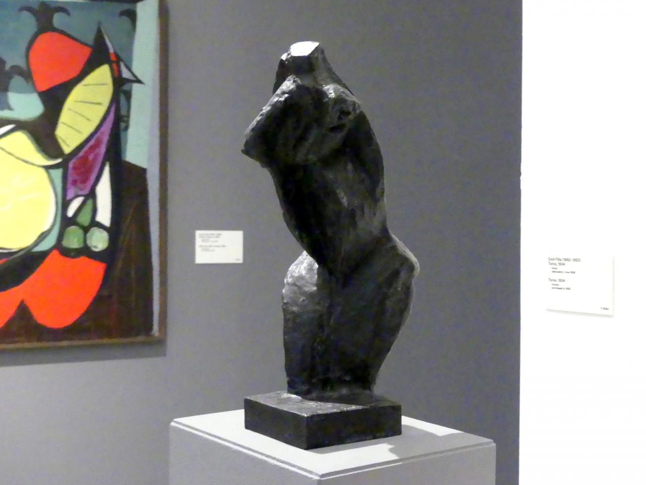 Emil Filla (1907–1938), Torso, Prag, Nationalgalerie im Messepalast, 1918-1939, Saal 8, 1934, Bild 2/5
