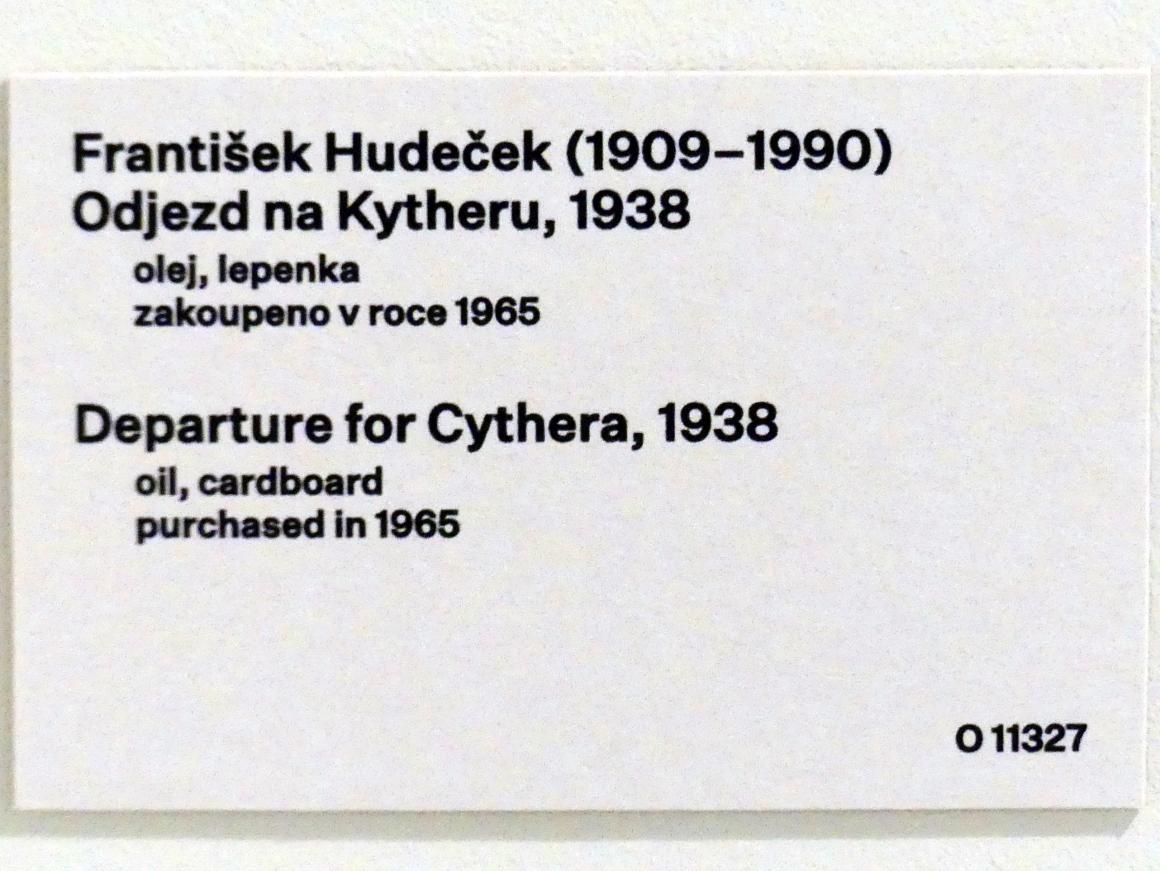 František Hudeček (1931–1943), Abreise nach Kythera, Prag, Nationalgalerie im Messepalast, 1918-1939, Saal 11, 1938, Bild 2/2