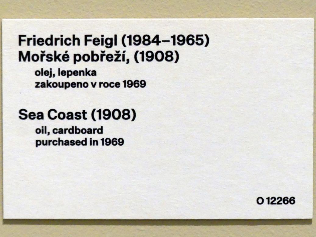 Friedrich Feigl (1907–1940), Meeresküste, Prag, Nationalgalerie im Messepalast, 1918-1939, Saal 12, 1908, Bild 2/2