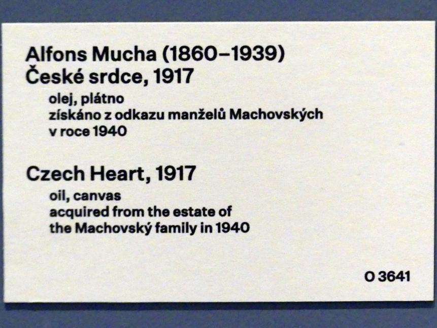 Alfons Mucha (1894–1917), Tschechisches Gemüt, Prag, Nationalgalerie im Messepalast, 1918-1939, Saal 14, 1917, Bild 2/2