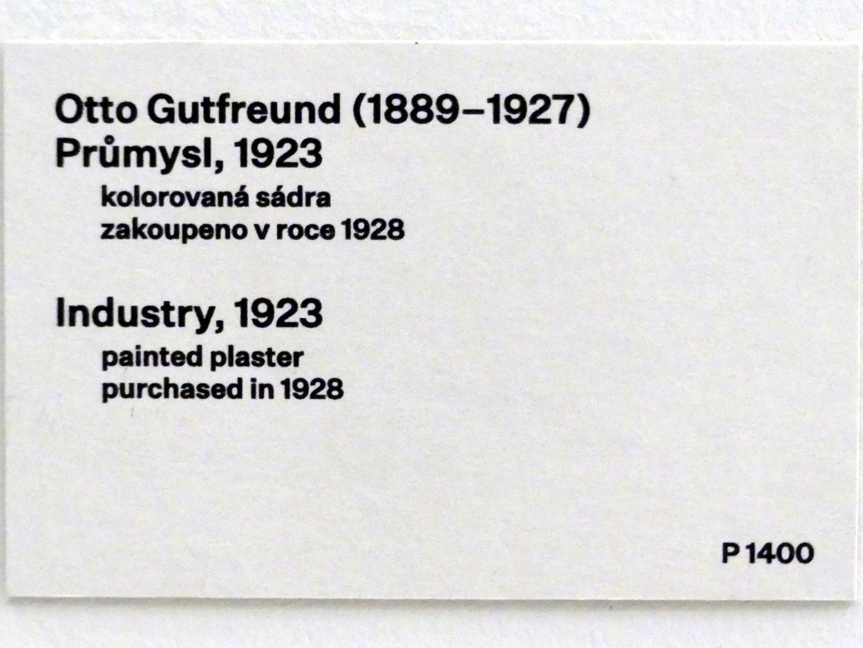 Otto Gutfreund (1910–1925), Industrie, Prag, Nationalgalerie im Messepalast, 1918-1939, Saal 14, 1923, Bild 7/7