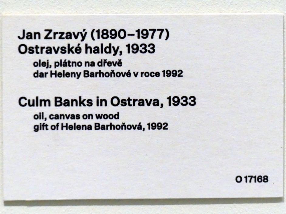 Jan Zrzavý (1907–1939), Abbauhalden in Ostrava, Prag, Nationalgalerie im Messepalast, 1918-1939, Saal 15, 1933, Bild 2/2