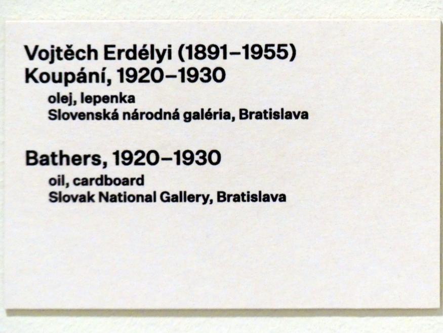 Vojtěch Erdélyi (1925–1934), Badende, Prag, Nationalgalerie im Messepalast, 1918-1939, Saal 18, 1920–1930, Bild 2/2