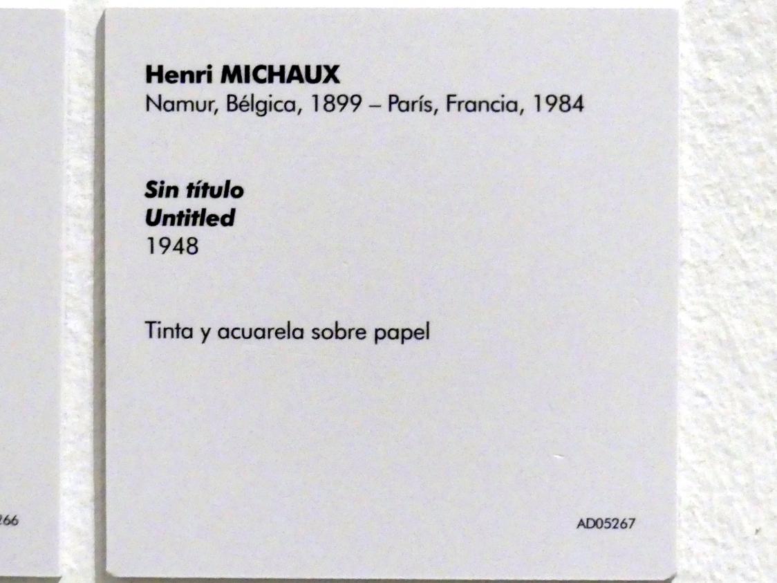 Henri Michaux (1944–1963), Ohne Titel, Madrid, Museo Reina Sofía, Saal 401, 1948, Bild 2/2