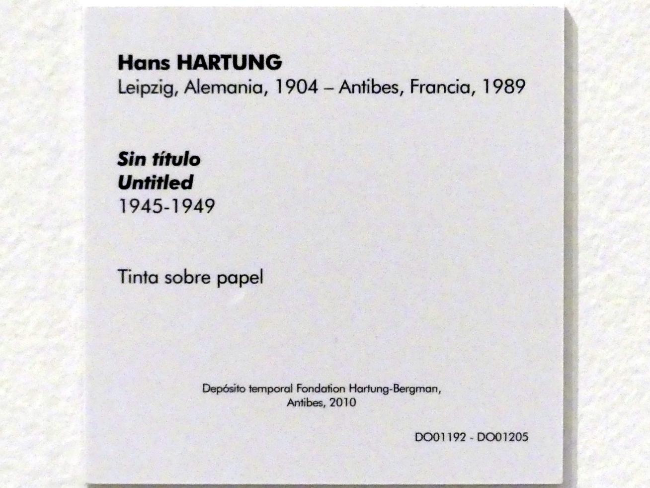 Hans Hartung (1933–1989), Ohne Titel, Madrid, Museo Reina Sofía, Saal 401, 1945–1949, Bild 8/8