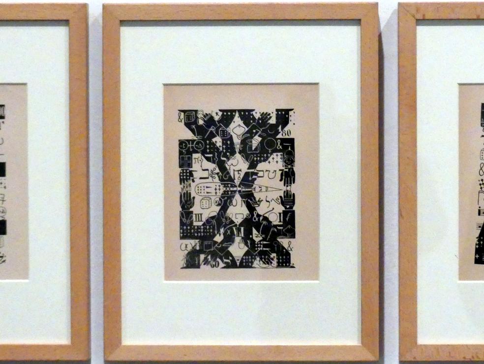 Gabriel Pomerand (1951), Heiliges Leih-Ghetto: Zauberbuch, Madrid, Museo Reina Sofía, Saal 403, 1951, Bild 6/16