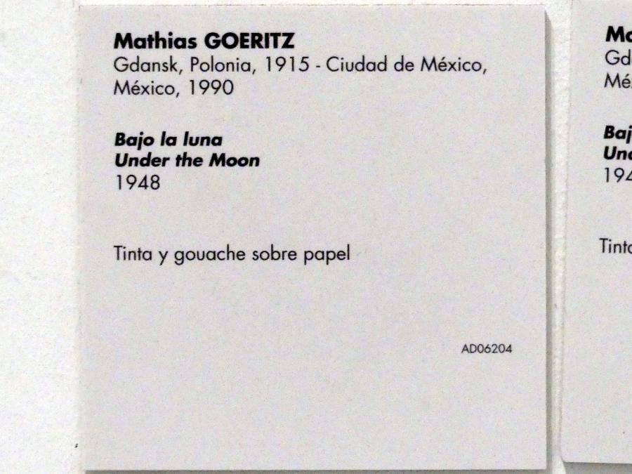 Mathias Goeritz (1948), Unter dem Mond, Madrid, Museo Reina Sofía, Saal 405, 1948, Bild 2/2
