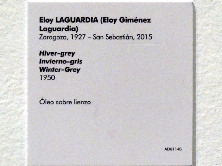 Eloy Laguardia (1950), Winter-Grau, Madrid, Museo Reina Sofía, Saal 405, 1950, Bild 2/2