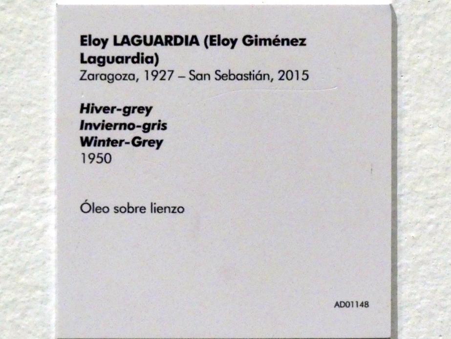 Eloy Laguardia (1950), Winter-Grau, Madrid, Museo Reina Sofía, Saal 405, 1950, Bild 2/2