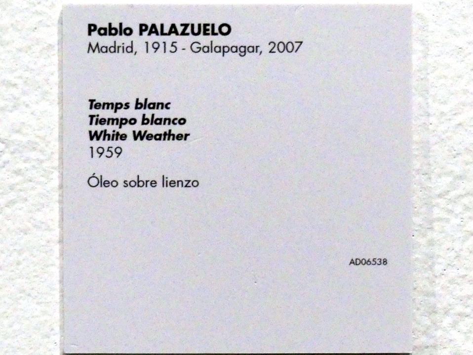 Pablo Palazuelo (1950–1961), Weißes Wetter, Madrid, Museo Reina Sofía, Saal 408, 1959, Bild 2/2