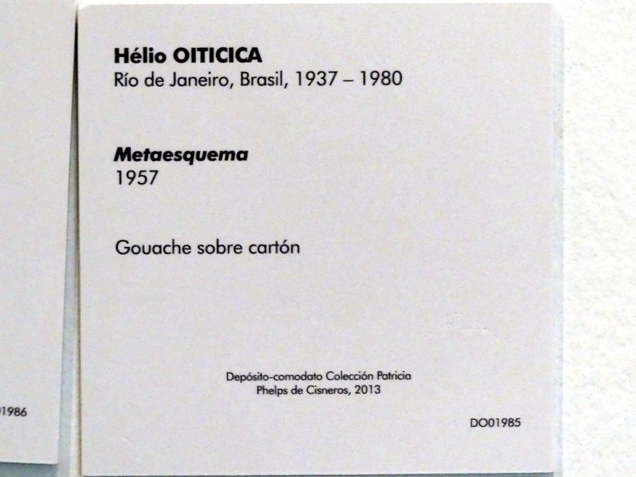 Hélio Oiticica (1957–1968), Metaesquema, Madrid, Museo Reina Sofía, Saal 410, 1957, Bild 2/2