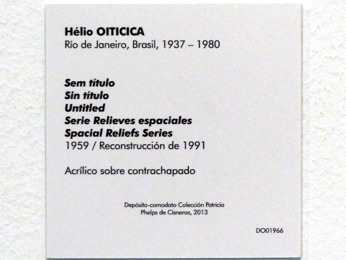 Hélio Oiticica (1957–1968), Ohne Titel, Madrid, Museo Reina Sofía, Saal 410, 1959, Bild 4/4