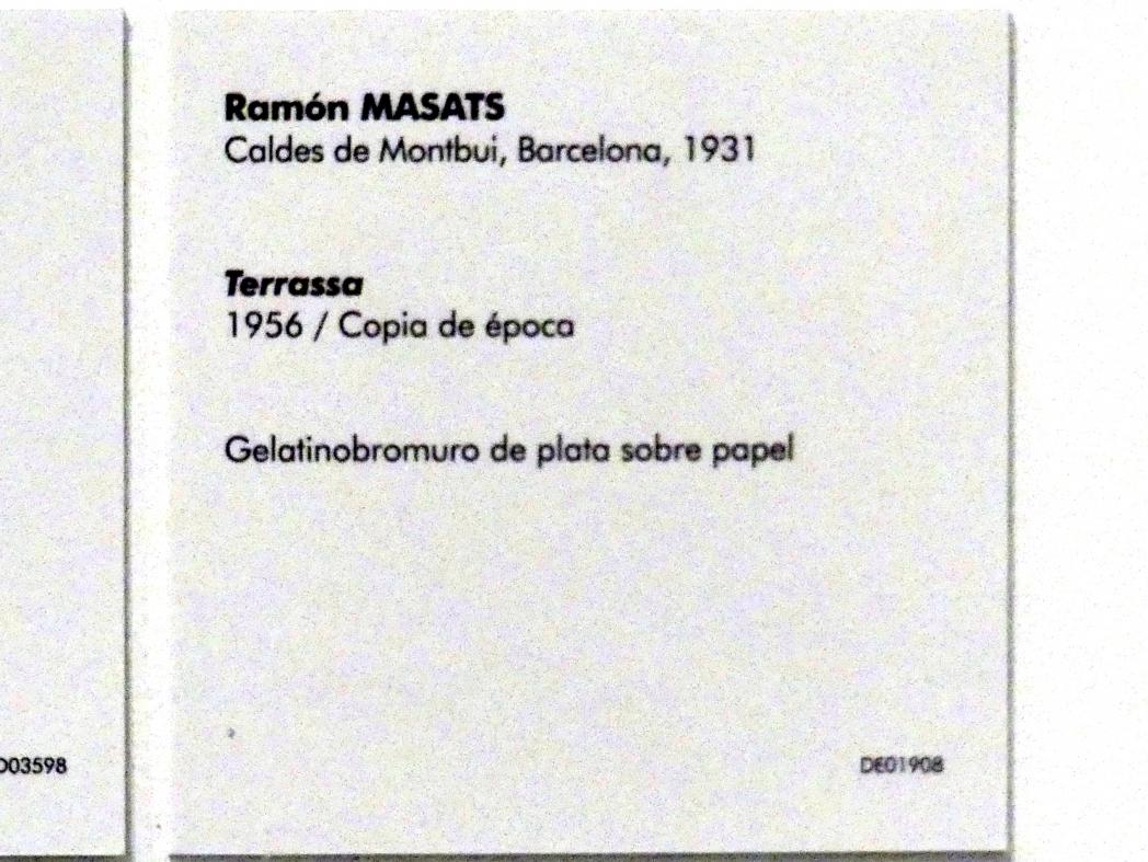 Ramón Masats (1956), Terrasse, Madrid, Museo Reina Sofía, Saal 415, 1956, Bild 2/2