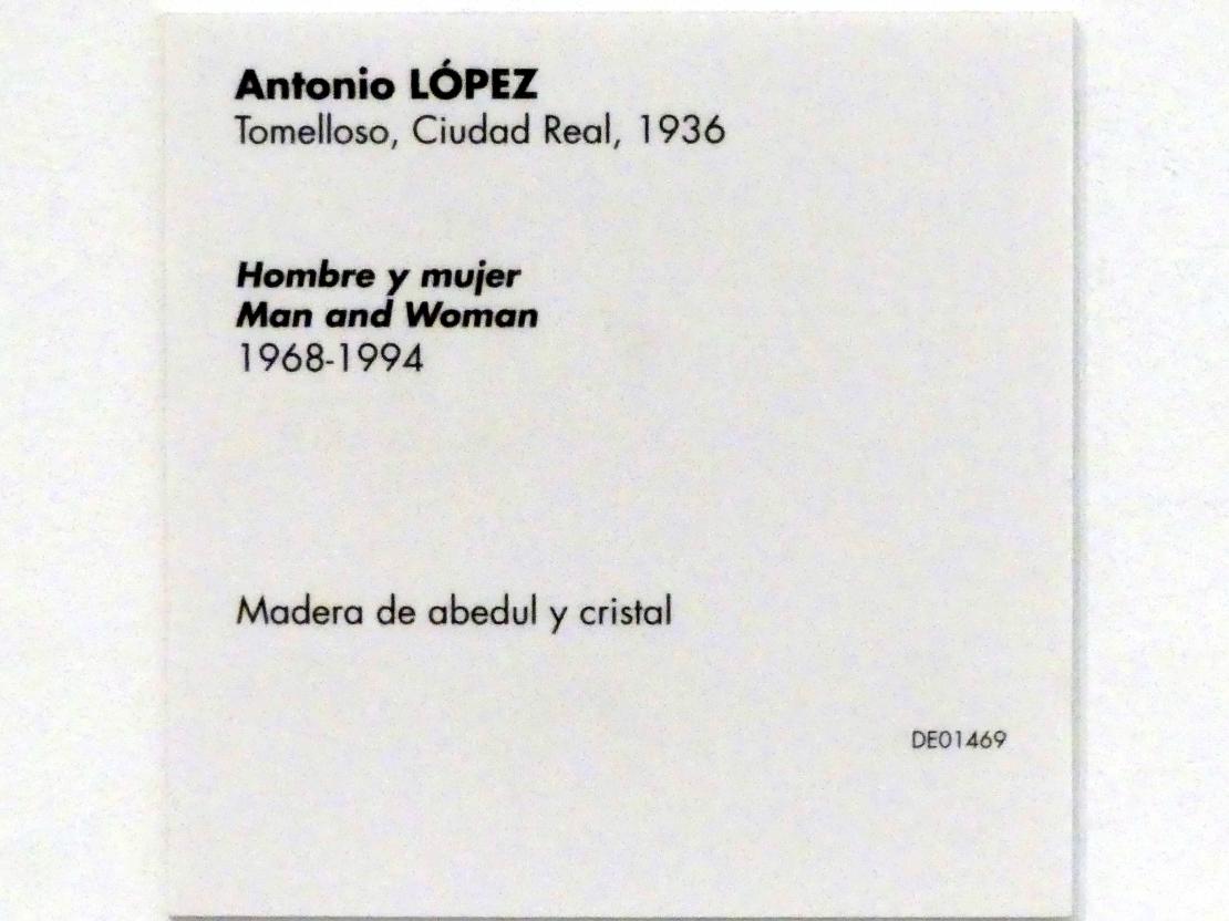 Antonio López García (1956–1968), Mann und Frau, Madrid, Museo Reina Sofía, Saal 413, 1968, Bild 4/4