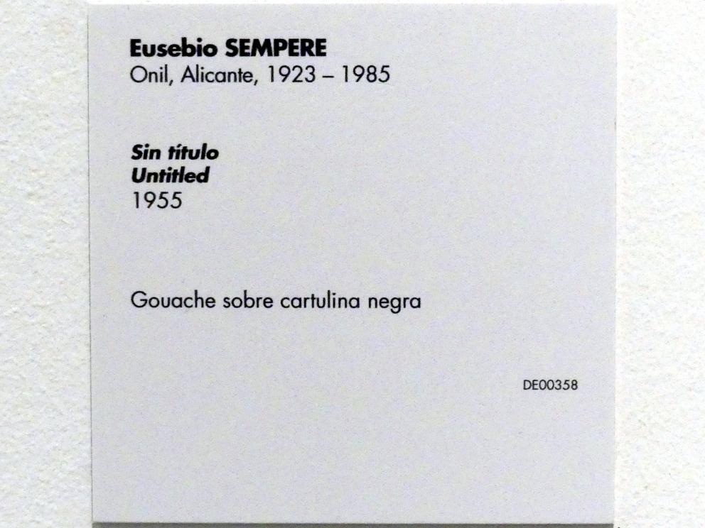 Eusebio Sempere (1955), Ohne Titel, Madrid, Museo Reina Sofía, Saal 416, 1955, Bild 2/2