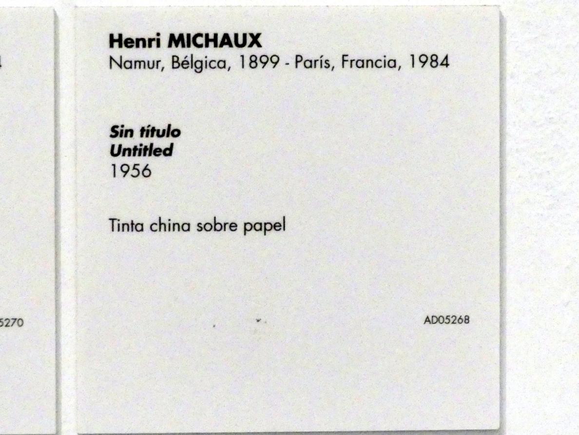 Henri Michaux (1944–1963), Ohne Titel, Madrid, Museo Reina Sofía, Saal 418, 1956, Bild 2/2
