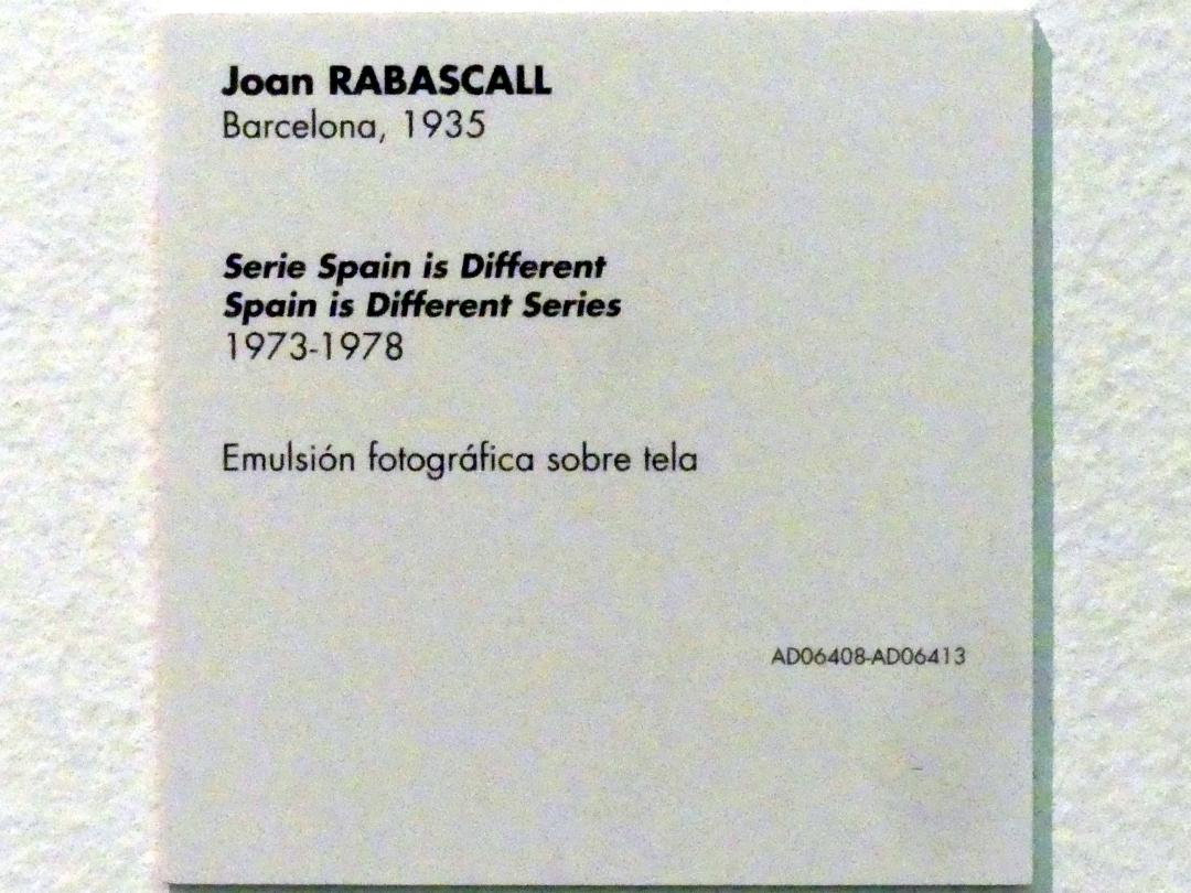 Joan Rabascall (1964–1975), Serie Spanien ist anders, Madrid, Museo Reina Sofía, Saal 427, 1973–1978, Bild 4/4