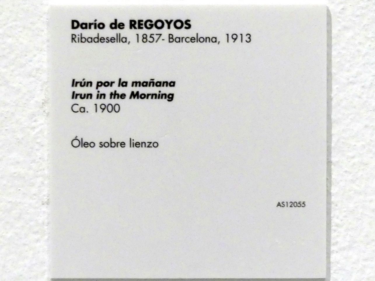 Darío de Regoyos (1897–1912), Irún am Morgen, Madrid, Museo Reina Sofía, Saal 201.02, um 1900, Bild 2/2