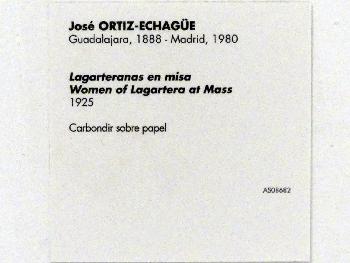 José Ortiz Echagüe (1925), Frauen aus Lagartera bei der Messe, Madrid, Museo Reina Sofía, Saal 201.03, 1925, Bild 2/2