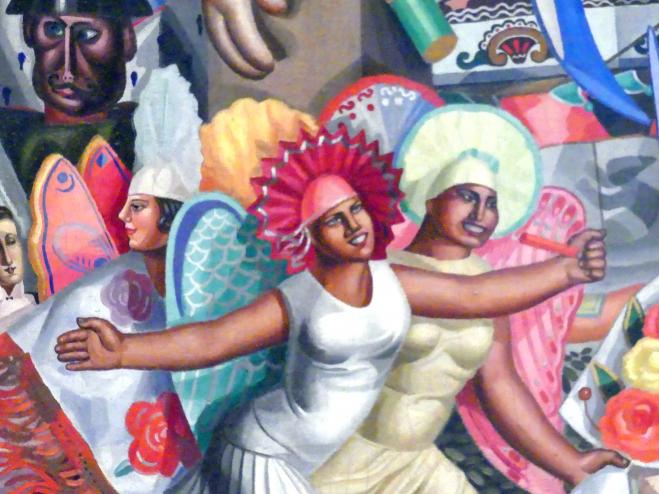 Maruja Mallo (1927), Volksfest, Madrid, Museo Reina Sofía, Saal 203, 1927, Bild 2/3