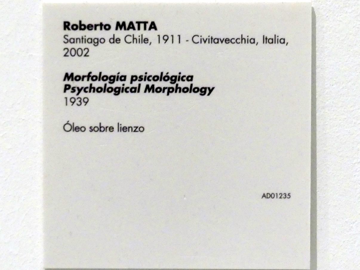 Roberto Antonio Sebastián Matta (1939–1970), Psychologische Morphologie, Madrid, Museo Reina Sofía, Saal 205, 1939, Bild 2/2