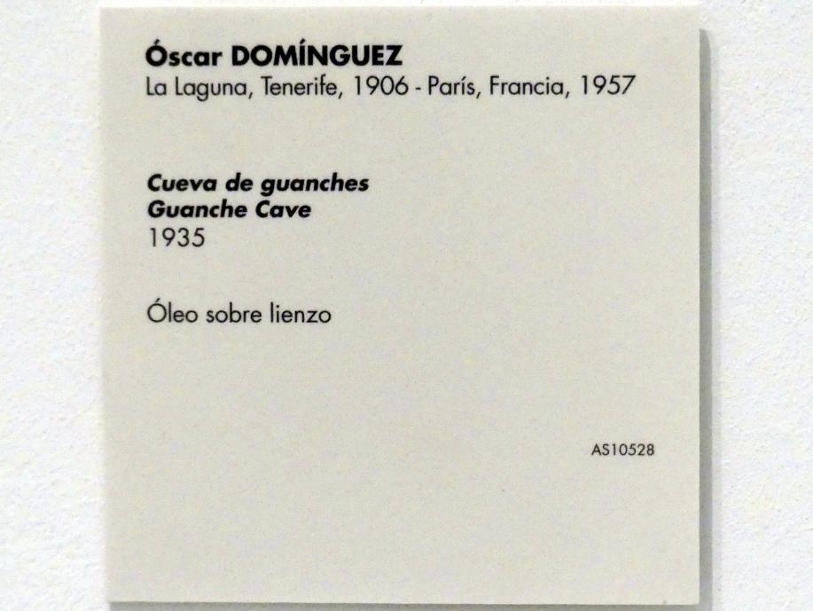 Óscar Domínguez (1932–1943), Guanchen-Höhle, Madrid, Museo Reina Sofía, Saal 205, 1935, Bild 2/2
