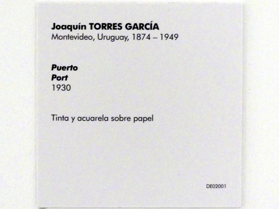 Joaquín Torres García (1911–1943), Hafen, Madrid, Museo Reina Sofía, Saal 209, 1930, Bild 2/2