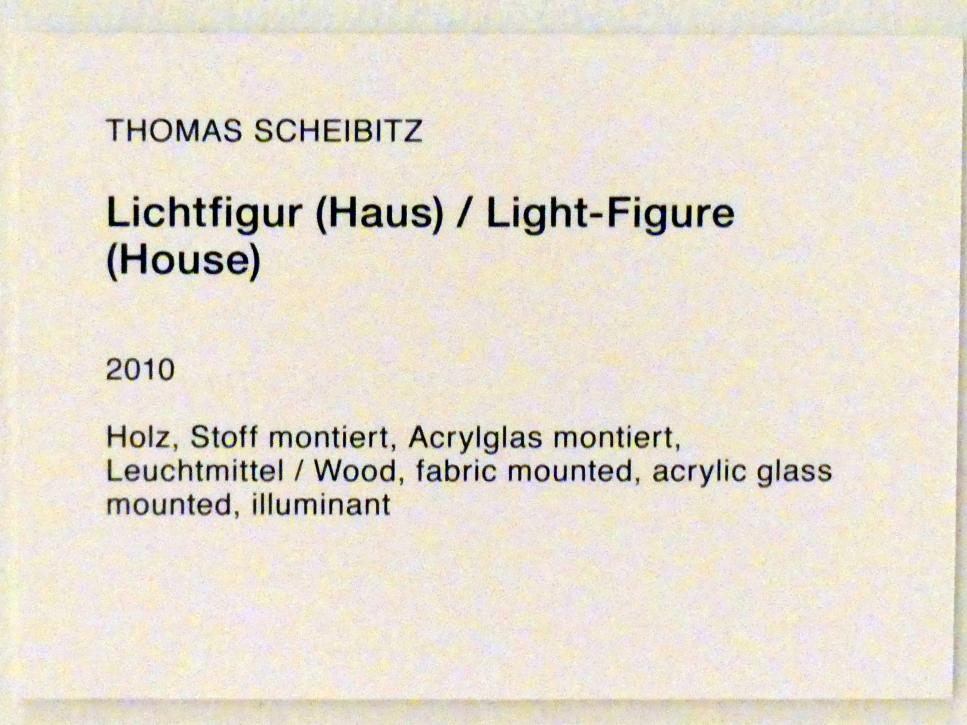 Thomas Scheibitz (1994–2019), Lichtfigur (Haus), Berlin, Museum Berggruen, Stülerbau, Erdgeschoss, Saal 5, 2010, Bild 4/4