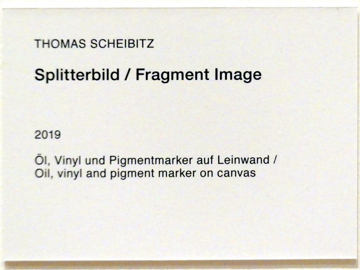 Thomas Scheibitz (1994–2019), Splitterbild, Berlin, Museum Berggruen, Stülerbau, 1. Obergeschoss, 2019, Bild 2/2
