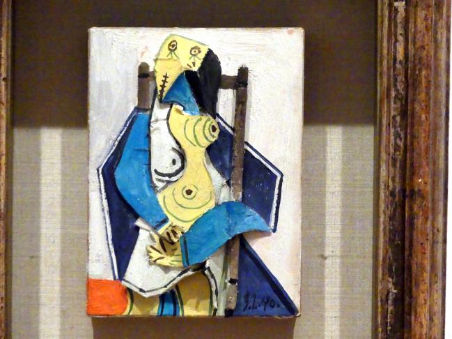 Pablo Picasso (1897–1972), Sitzende Frau, Berlin, Museum Berggruen, Stülerbau, 1. Obergeschoss, 1940, Bild 2/3