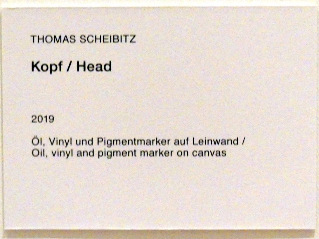 Thomas Scheibitz (1994–2019), Kopf, Berlin, Museum Berggruen, Stülerbau, 2. Obergeschoss, 2019, Bild 2/2