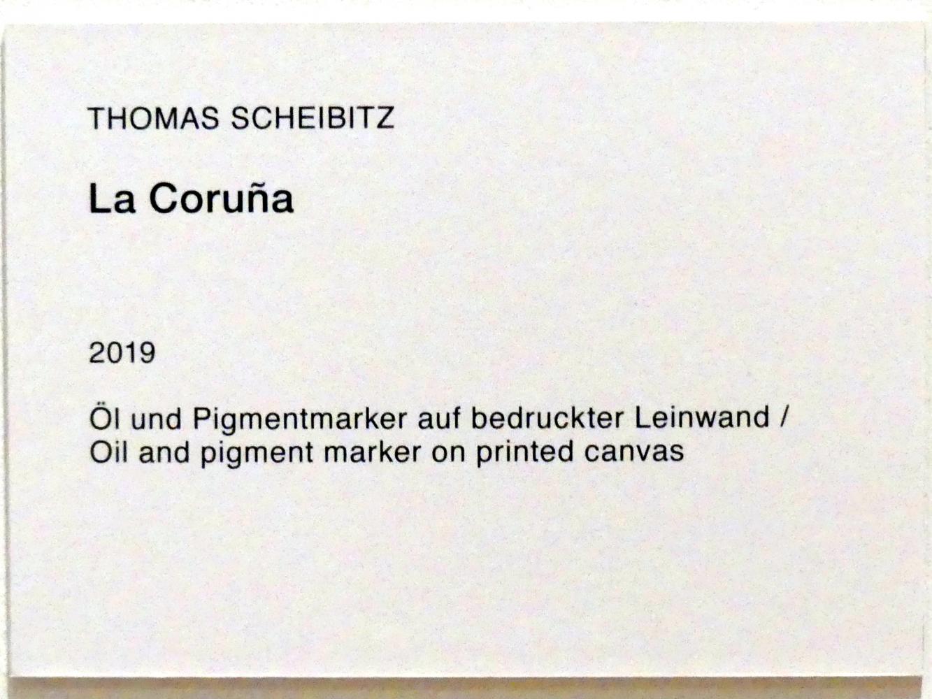 Thomas Scheibitz (1994–2019), La Coruña, Berlin, Museum Berggruen, Stülerbau, 2. Obergeschoss, 2019, Bild 2/2