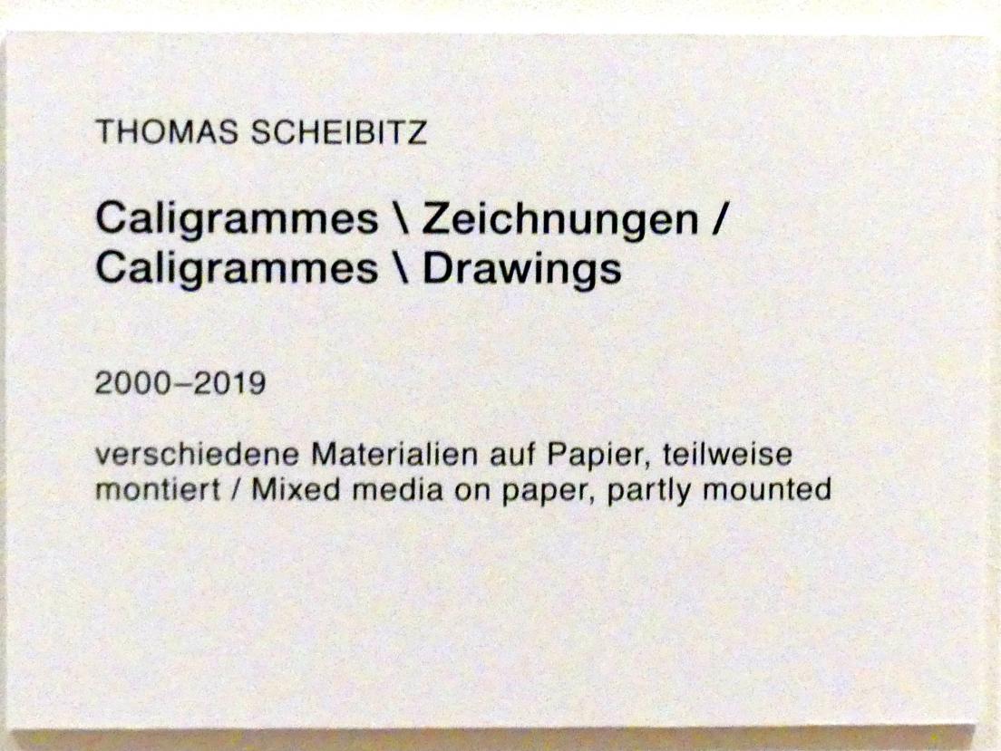 Thomas Scheibitz (1994–2019), Caligrammes / Zeichnungen, Berlin, Museum Berggruen, Stülerbau, 2. Obergeschoss, 2000–2019, Bild 2/2