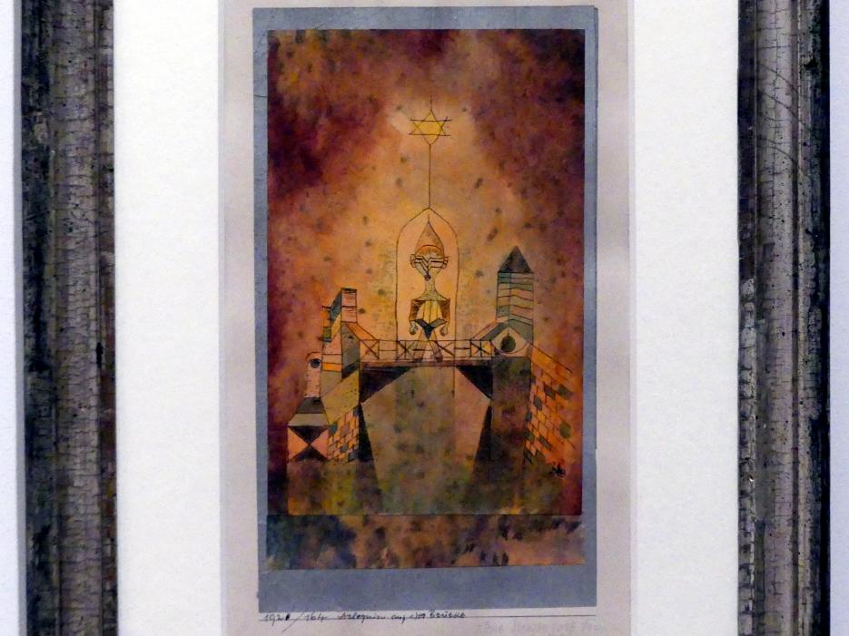 Paul Klee (1904–1940), Arlequin auf der Brücke, Berlin, Museum Berggruen, Kommandantenhaus, 1. Obergeschoss, 1920, Bild 2/3