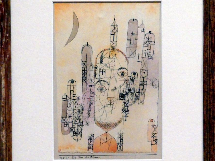 Paul Klee (1904–1940), Die Idee der Türme, Berlin, Museum Berggruen, Kommandantenhaus, 1. Obergeschoss, 1918, Bild 2/3