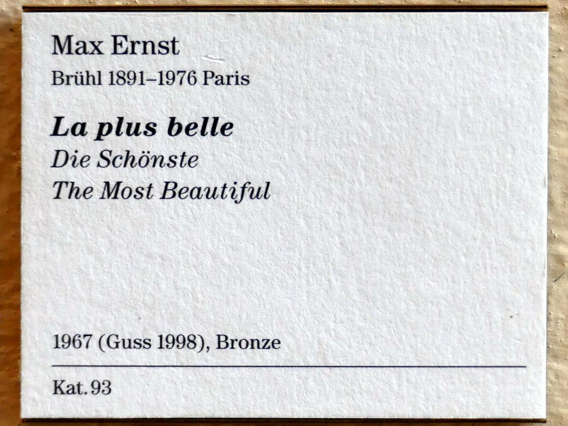 Max Ernst (1912–1970), Die Schönste, Berlin, Sammlung Scharf-Gerstenberg, Vorhalle, 1967, Bild 3/3