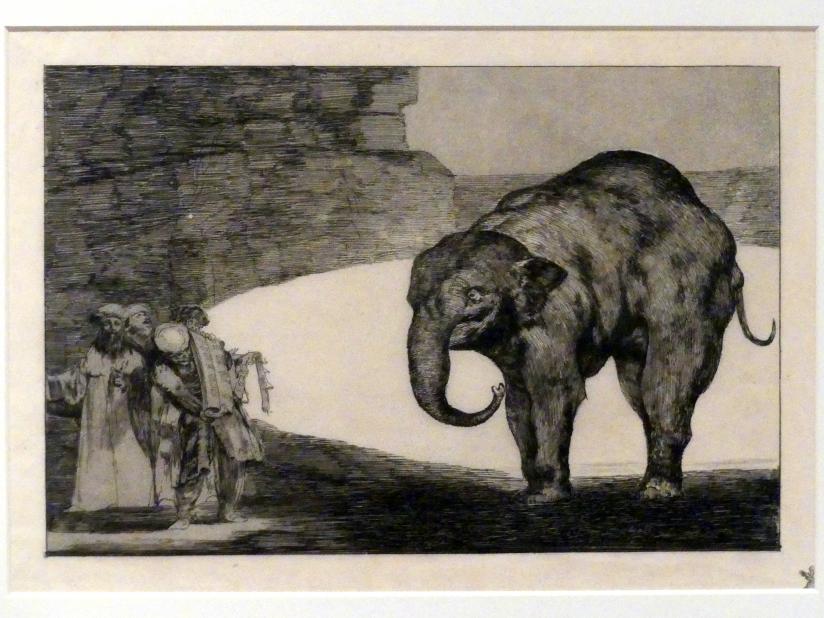 Francisco de Goya (Francisco José de Goya y Lucientes) (1779–1820), Torheit des Tieres, auch: Andere Gesetze für das Volk, Berlin, Sammlung Scharf-Gerstenberg, Erdgeschoß, Saal 1, um 1815–1824, Bild 2/3