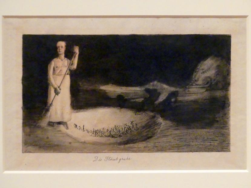 Alfred Kubin (1903–1905), Die Staubgrube, Berlin, Sammlung Scharf-Gerstenberg, Erdgeschoß, Saal 5, 1903, Bild 2/3